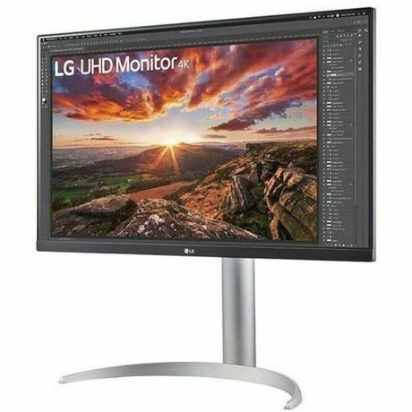LG 27BP85UN-W 27" Class LED Monitor - 16:9 - White, Black