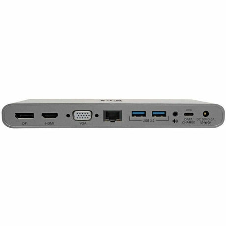 Eaton Tripp Lite Series USB-C Dock, Triple Display - 4K HDMI/DisplayPort, VGA, USB 3.x (5Gbps), USB-A/C Hub Ports, GbE, 100W PD Charging, EU/UK Power Supply
