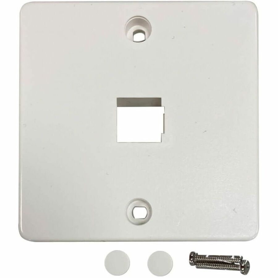 Eaton Tripp Lite Series 1-Port French-Style Wall Plate, White, TAA