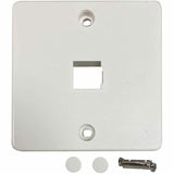 Eaton Tripp Lite Series 1-Port French-Style Wall Plate, White, TAA