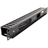 Rack Solutions 1U Horizontal Plastic Cable Duct With Cover (2.5in Deep)