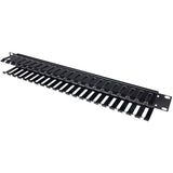 Rack Solutions 1U Horizontal Plastic Cable Duct With Cover (2.5in Deep)