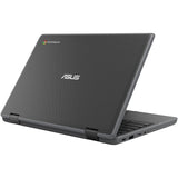 Asus Chromebook Flip CR1 CR1100FKA-YZ142T-L 11.6" Touchscreen Rugged Convertible 2 in 1 Chromebook - HD - Intel Celeron N5100 - 4 GB - 32 GB Flash Memory - Dark Gray