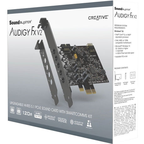 Sound Blaster Audigy Fx V2 Sound Card (with Full Height I/O Bracket)