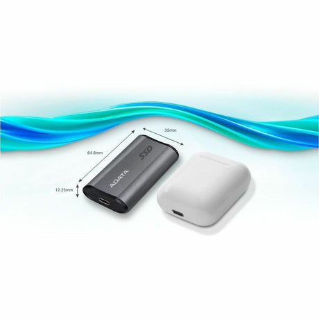 Adata SE800 AELI-SE880-500GCGY 500 GB Portable Rugged Solid State Drive - External - Titanium Gray