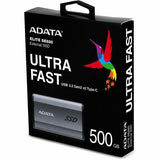 Adata SE800 AELI-SE880-500GCGY 500 GB Portable Rugged Solid State Drive - External - Titanium Gray