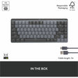 Logitech MX Mechanical Mini Wireless Illuminated Keyboard, Tactile Quiet Switches, Backlit, Bluetooth, USB-C