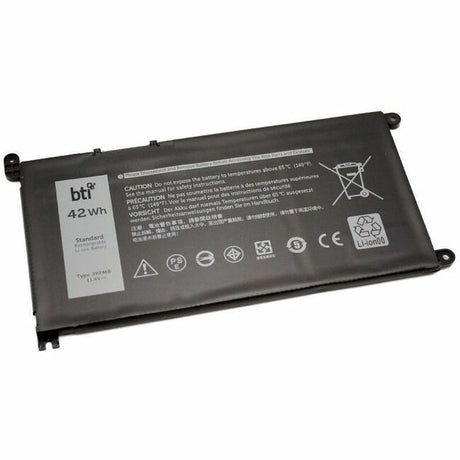 BTI JPFMR-BTI 11.4V 42WHR LI-ION BATTERY 007GDY, 016DPH, 065N6H, 07GDY, 16DPH, 65N6H, CN-007GDY, CN-016DPH, CN-065N6H, JPFMR
