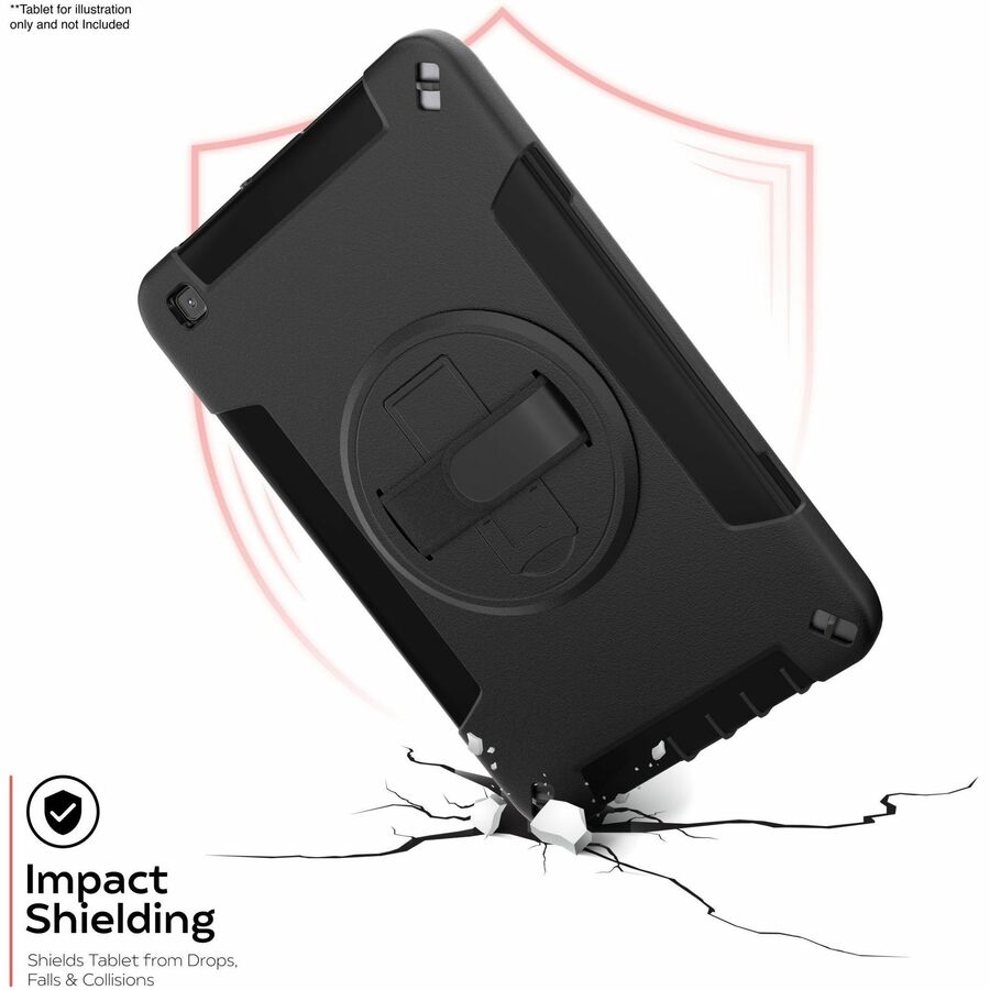 CTA Digital Protective Case with Built-in 360 Degree Rotatable Grip Kickstand for Samsung A7 Lite