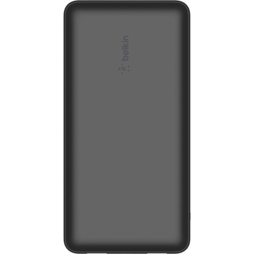 Belkin 15W 3-port USB Power Bank - 20K mAh - 2xUSB-A (12W), 1xUSB-C (15W) - Portable Charger - w/ USB-A to USB-C Cable - Black