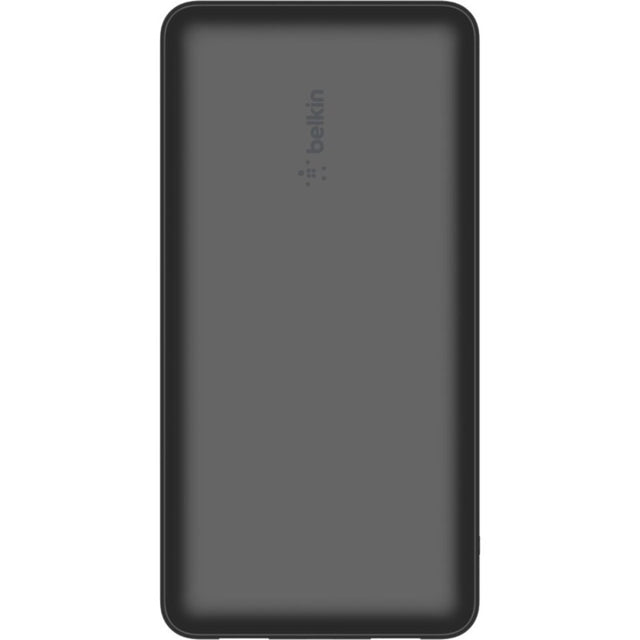 Belkin 15W 3-port USB Power Bank - 20K mAh - 2xUSB-A (12W), 1xUSB-C (15W) - Portable Charger - w/ USB-A to USB-C Cable - Black