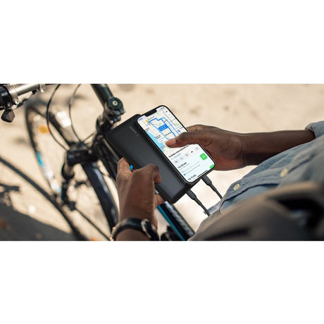 Belkin 15W 3-port USB Power Bank - 20K mAh - 2xUSB-A (12W), 1xUSB-C (15W) - Portable Charger - w/ USB-A to USB-C Cable - Black