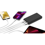 Belkin 15W 3-port USB Power Bank - 20K mAh - 2xUSB-A (12W), 1xUSB-C (15W) - Portable Charger - w/ USB-A to USB-C Cable - Black