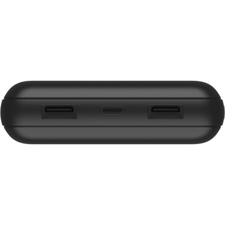 Belkin 15W 3-port USB Power Bank - 20K mAh - 2xUSB-A (12W), 1xUSB-C (15W) - Portable Charger - w/ USB-A to USB-C Cable - Black