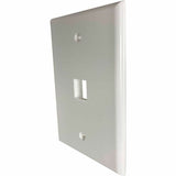 Eaton Tripp Lite Series Safe-IT 1-Port Single-Gang Keystone Wall Plate, Antibacterial, Ivory Matte, TAA