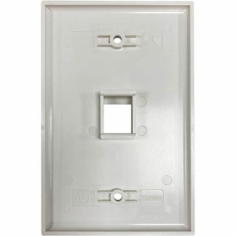 Eaton Tripp Lite Series Safe-IT 1-Port Single-Gang Keystone Wall Plate, Antibacterial, Ivory Matte, TAA