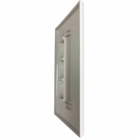 Eaton Tripp Lite Series Safe-IT 3-Port Single-Gang Keystone Wall Plate, Antibacterial, Ivory Matte, TAA