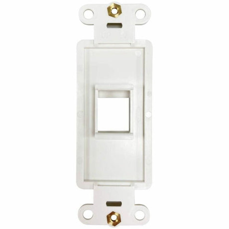 Eaton Tripp Lite Series Safe-IT 1-Port Antibacterial Wall-Mount Insert, Decora Style, Vertical, Ivory, TAA