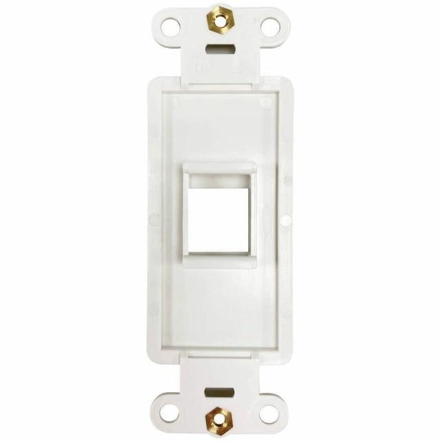 Eaton Tripp Lite Series Safe-IT 1-Port Antibacterial Wall-Mount Insert, Decora Style, Vertical, Ivory, TAA