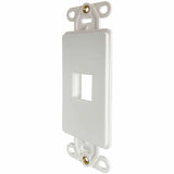 Eaton Tripp Lite Series Safe-IT 1-Port Antibacterial Wall-Mount Insert, Decora Style, Vertical, Ivory, TAA