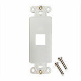 Eaton Tripp Lite Series Safe-IT 1-Port Antibacterial Wall-Mount Insert, Decora Style, Vertical, Ivory, TAA