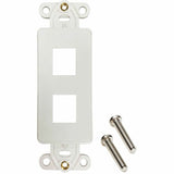 Eaton Tripp Lite Series Safe-IT 2-Port Antibacterial Wall-Mount Insert, Decora Style, Vertical, Ivory, TAA