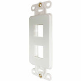 Eaton Tripp Lite Series Safe-IT 2-Port Antibacterial Wall-Mount Insert, Decora Style, Vertical, Ivory, TAA