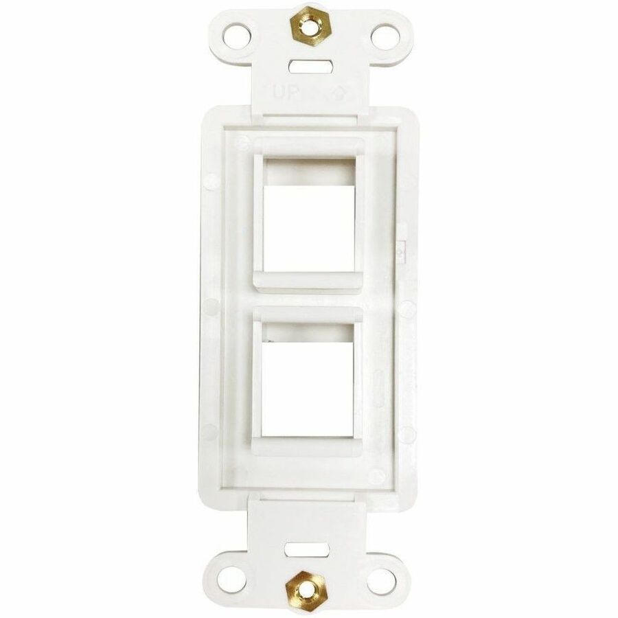 Eaton Tripp Lite Series Safe-IT 2-Port Antibacterial Wall-Mount Insert, Decora Style, Vertical, Ivory, TAA