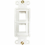 Eaton Tripp Lite Series Safe-IT 2-Port Antibacterial Wall-Mount Insert, Decora Style, Vertical, Ivory, TAA