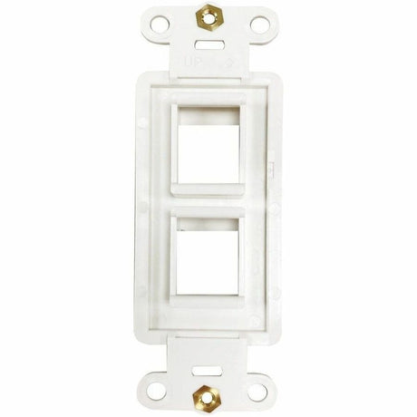 Eaton Tripp Lite Series Safe-IT 2-Port Antibacterial Wall-Mount Insert, Decora Style, Vertical, Ivory, TAA