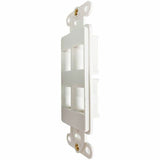 Eaton Tripp Lite Series Safe-IT 4-Port Antibacterial Wall-Mount Insert, Decora Style, Vertical, Ivory, TAA