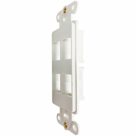 Eaton Tripp Lite Series Safe-IT 4-Port Antibacterial Wall-Mount Insert, Decora Style, Vertical, Ivory, TAA