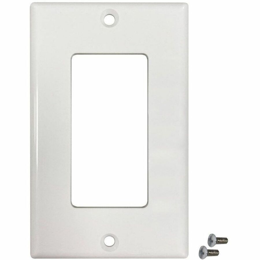 Eaton Tripp Lite Series Safe-IT Single-Gang Antibacterial Wall Plate, Decora Style, Ivory, TAA