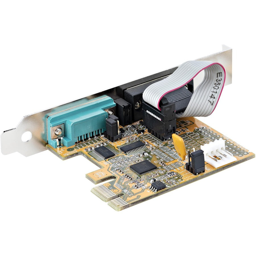 StarTech.com 2-Port PCI Express Serial Card, Dual Port PCIe to RS232 (DB9) Serial Card, 16C1050 UART, COM Retention, Windows & Linux