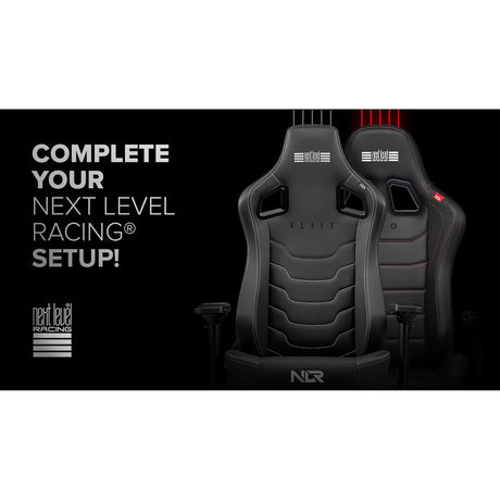 Next Level Racing Elite Gaming Chair Black Leather Edition
