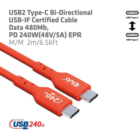 USB2 TYPE-C 240W 480MB CABLE