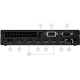 Lenovo ThinkCentre M70q 11DT00FFUS Desktop Computer - Intel Core i5 10th Gen i5-10400T - 16 GB - 256 GB SSD - Tiny - Black