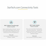 StarTech.com USB-C to Ethernet Adapter, 10/100/1000 Mbps, Gigabit Network Adapter, ASIX AX88179A, 1ft/30cm Cable, Windows/macOS/Linux