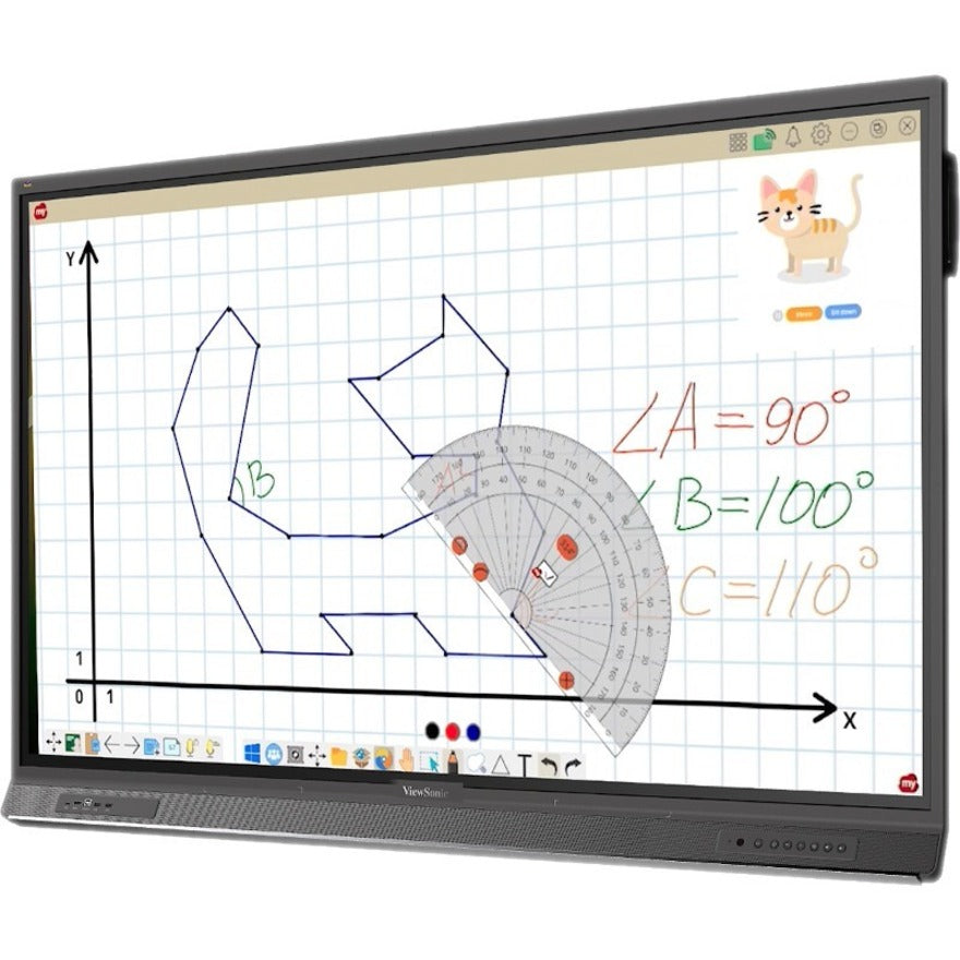 ViewSonic ViewBoard IFP6552-1C-C1 - 4K Interactive Display, WiFi Adapter, Fixed Wall Mount, Chromebox - 400 cd/m2 - 65"