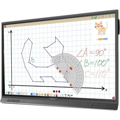 ViewSonic ViewBoard IFP8652-1C-C1 - 4K Interactive Display, WiFi Adapter, Fixed Wall Mount, Chromebox - 400 cd/m2 - 86"