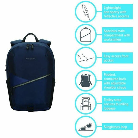 Targus Transpire TBB63202GL Carrying Case (Backpack) for 15" to 16" Notebook - Blue