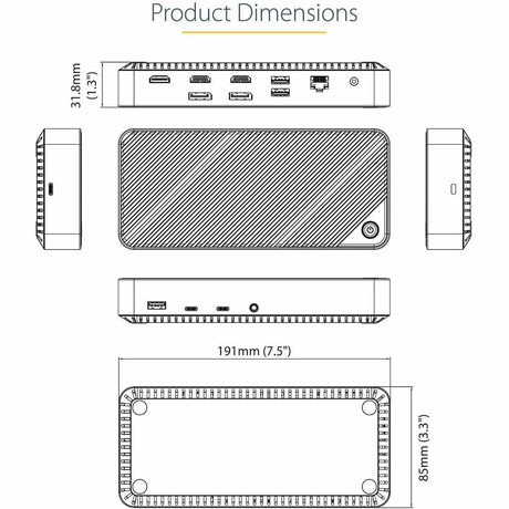 USB-C TRIPLE MONITOR DOCKING