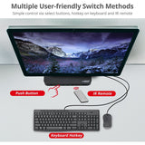 SIIG 4x1 HDMI 4K HDR KVM USB 3.0 Switch with Remote Control