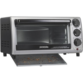 Proctor Silex 4 Slice (Black) & (Silver) Toaster Oven