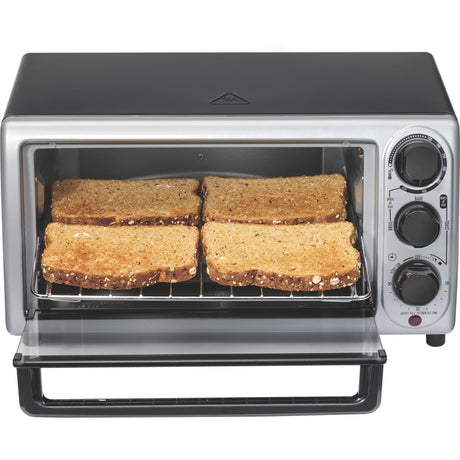 Proctor Silex 4 Slice (Black) & (Silver) Toaster Oven