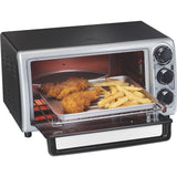 Proctor Silex 4 Slice (Black) & (Silver) Toaster Oven