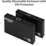 SIIG 4K 60Hz HDR HDMI KVM Over Cat6 Extender with S/PDIF & Touch Screen Support