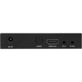 SIIG 1x2 4K60Hz HDMI Splitter Over Cat6 Extender with Loopout/IR/ARC & RS-232 - Up to 230ft (70m) - Near Zero Latency