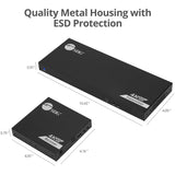 SIIG 1x8 4K 60Hz HDMI Splitter Over Cat6 Extender with Loopout/IR/ARC & RS-232 - Up to 230ft (70m) - Near Zero Latency