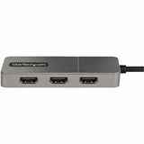 StarTech.com 3-Port USB-C Multi-Monitor Adapter, Type-C to 3x HDMI MST Hub, Triple 4K60Hz HDMI Laptop Display Extender / Splitter, Windows